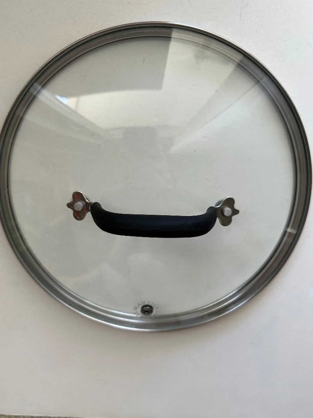 2 Martha Stewart Glass Pan Lids (9 inch and 10 inch)